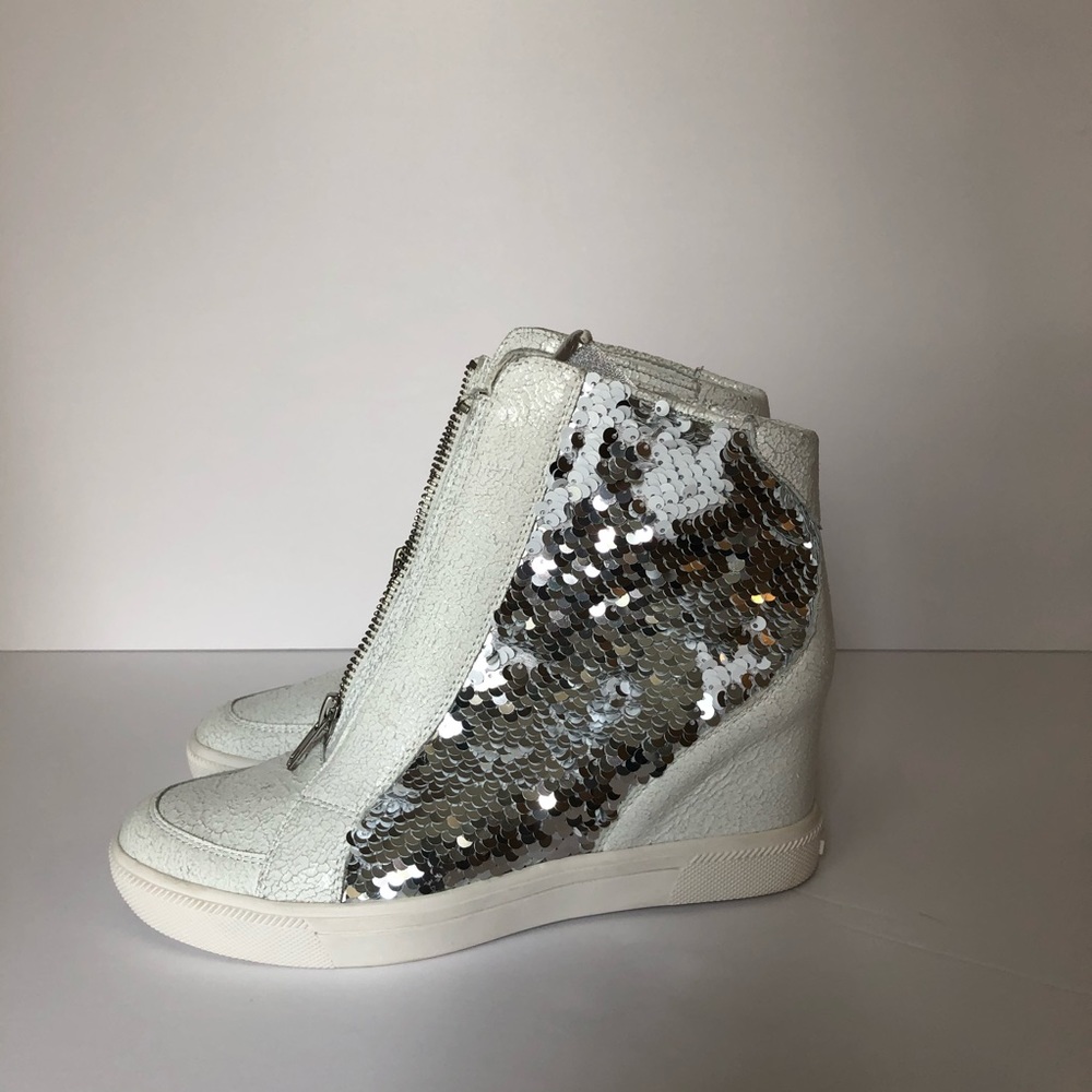 DKNY Caz Sequin Platform Sneakers